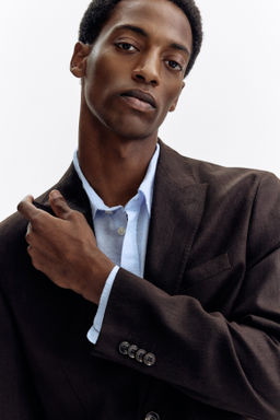 Americana en mezcla de lino Regular Fit - H&m фото 6