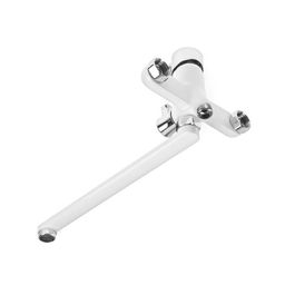 Смеситель для ванны Accoona A7167G, однорычажный, излив 300 мм, силумин, белый