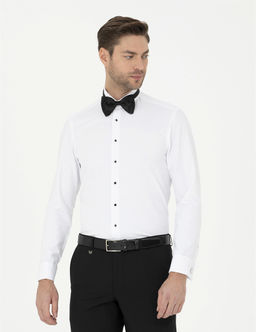 Beyaz Slim Fit Smokin G_mlek