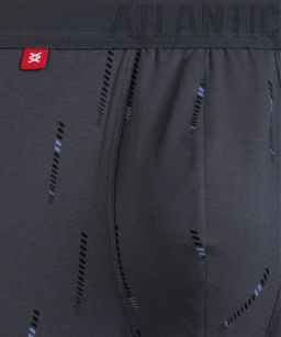 ATLANTIC 3MH-210 Трусы шорты Solid Sport - набор 3 шт. черный + светло-голубой + графитовый фото 6
