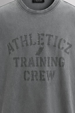 CAMISETA ALGOD?N TRAINING / Gris antracita - Zara фото 12