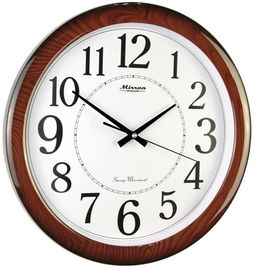 Настенные часы Mirron круглые темно коричневые P2257ADKB