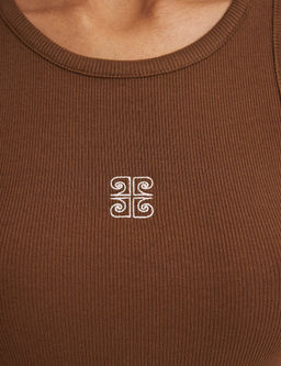 Kahverengi Slim Fit _rme Bluz