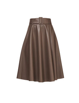 Юбка из иск. кожи, цвета шоколада - Ashley brooke фото 2