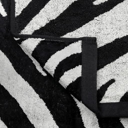 "Missoni-3030" Полотенце махровое 50х90см, плотность 375гр/м2, 100% хлопок, велюр, черный (разноцветный), Bolangde (Китай)