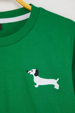 Turuncu-Yesil-Siyah 100%Pamuk 3lu Animal Bask? Regular Orme Unisex T-Shirt TKDAW26TS00009 - Trendyolmilla фото 7