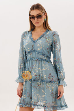 Платье ANELLI 1830 аквамарин