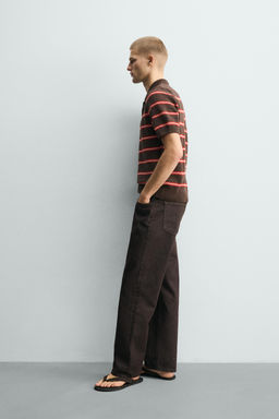 POLO PUNTO JACQUARD RAYAS / Marr?n - Zara фото 13