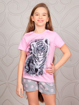 Пижама "Тигренок",розовый