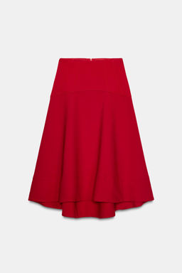 ZW COLLECTION CAPE MIDI SKIRT - Zara фото 8