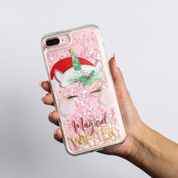 Чехол для телефона «Новогодний единорог», на iPhone 7,8 plus