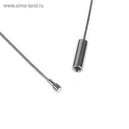 Цена за 6 шт. Основа для колье (чокер) с замком, 1 мм, цвет стальной, 45 см