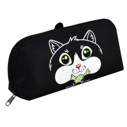 Пенал школьный, арт.58020/ 24 КОТ (без наполнения, 22x10x5,5 см, полиэстер, молния, шелкография, ПЭТ