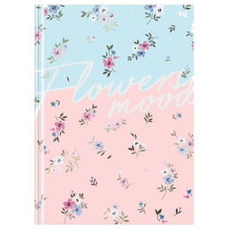 Бизнес-блокнот А4 80л. "Цветы. Паттерн" ("BG", ББ4т80_лм_вл 64111) матовая ламинация, выб. лак