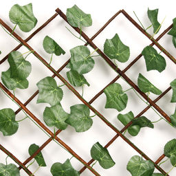 Забор декоративный "Кленовый лист" при ширине 2 м высота 0,95 м (h-1,2м в сложенном), Зеленый
