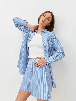 Шорты в полоску на высокой посадке - TO BE ONE фото 2