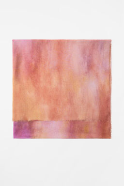 TIE-DYE PRINT MODAL SILK BLEND SCARF - Zara фото 4