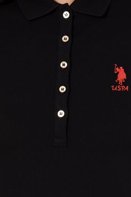 Женское черное вязаное платье - U.s. polo assn фото 5