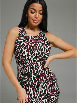 Алсу платье-майка женское (бордо)