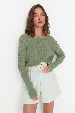 Mint Dokulu Bisiklet Yaka Triko Kazak TWOAW20KZ0130