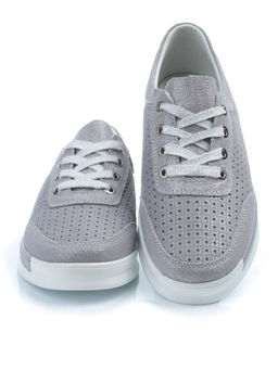 03-FDXL20-3P GREY Кроссовки женские (натуральная замша, пенка) - No name фото 14