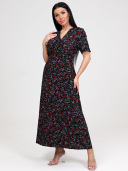 514 ПЛАТЬЕ-ХАЛАТ (Темно-синий) - А-дина фото 3