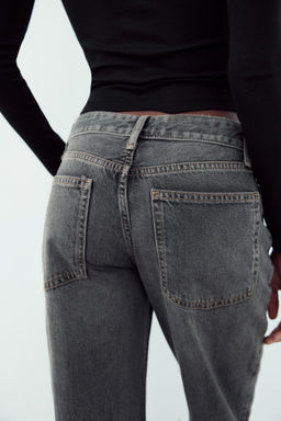 TRF WIDE-LEG MID-WAIST JEANS - Zara фото 20