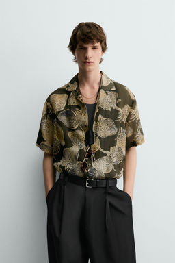 STRAWBERRY PRINT 100% RAMIE SHIRT - Zara фото 2