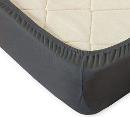 2957/0-БЧ Простыня на резинке 200*140*25 рис. 19-3910 цв графит