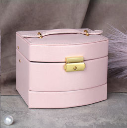 Шкатулка для украшений 16х13х12 см / JH051 Розовый /уп 48/ 738373