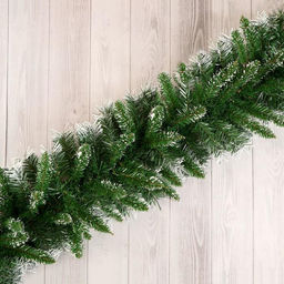 Гирлянда хвойная новогодняя «Зимнее волшебство. Иней», ёлочная, 270 см, d=30 см, 220 веток