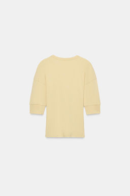 RIB VOLUME SLEEVE T-SHIRT - Zara фото 8
