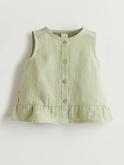 Bisiklet Yaka M?slin K?z Bebek Bluz ve ?ort 2li