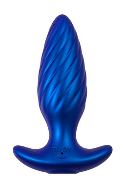 Анальная вибровтулка LEroina APP CLOSS с управлением от приложения и пульта, силикон, синий, 10,5 с