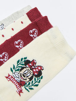 Minnie Mouse Desenli K?z Bebek Soket ?orap 4l? - Waikiki фото 3