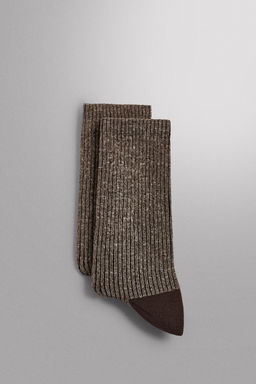 CALCETINES T?CNICOS ENTRENAMIENTO PACK 2 / Marr?n - Zara фото 2