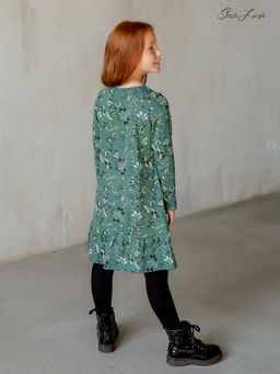 Платье Алиса дл/р горчичные ветки на темной полыни - Sovalina фото 6