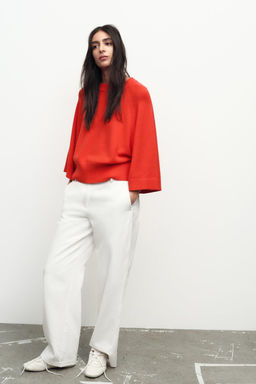 KNIT SWEATER WITH WIDE SLEEVES