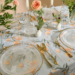 Скатерть Этель Yellow poppies 149?250 см, 100% хлопок, репс 210 г/м?