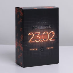 Цена за 2 шт. Коробка подарочная складная, упаковка, «23 февраля», 16×23×7.5 см