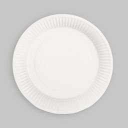 Цена за 10 шт. Тарелка бумажная, однотонная, 18 см, голубой цвет - Страна карнавалия фото 13