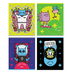 Тетрадь 60л. BG "Подпишись на меня" линия (Т5ск60 12065)