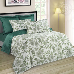 Постельное белье Октавия (мако-сатин) Евро/Пододеяльник (молния, ушки): 1 шт.- 220*200; Простыня: 1 шт.- 260*240; Наволочка (молния, ушки): 2 шт.- 70*70; Наволочка (молния, ушки): 2 шт.- 50*70 Мако - сатин - Арт элегант фото 2