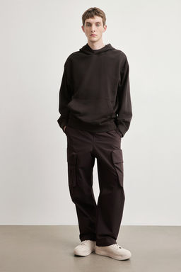 Sudadera lavada con capucha Loose Fit - H&m фото 2