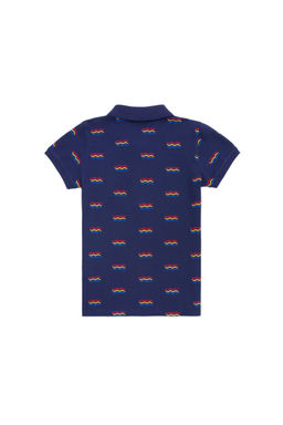 Темно-синяя футболка с воротником-поло для мальчика Неожиданная скидка в корзине - U.s. polo assn фото 3