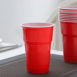 Стаканы одноразовые Факел Экстра, 500 мл, в наборе 10 шт, цвет красно-белый - Simaland фото 6