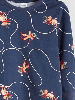 Y?lba?? Temal? Erkek ?ocuk Pijama ?st