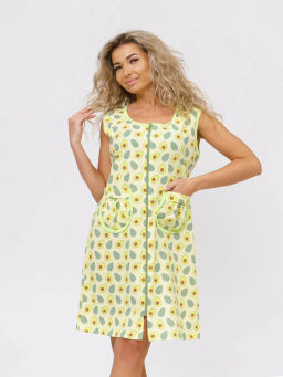 Халат женский, цвет зеленый