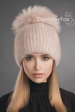 Шапка Лыжница норка кизил