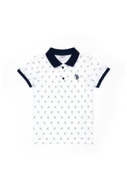 Белая футболка с воротником-поло для мальчика Неожиданная скидка в корзине - U.s. polo assn фото 2